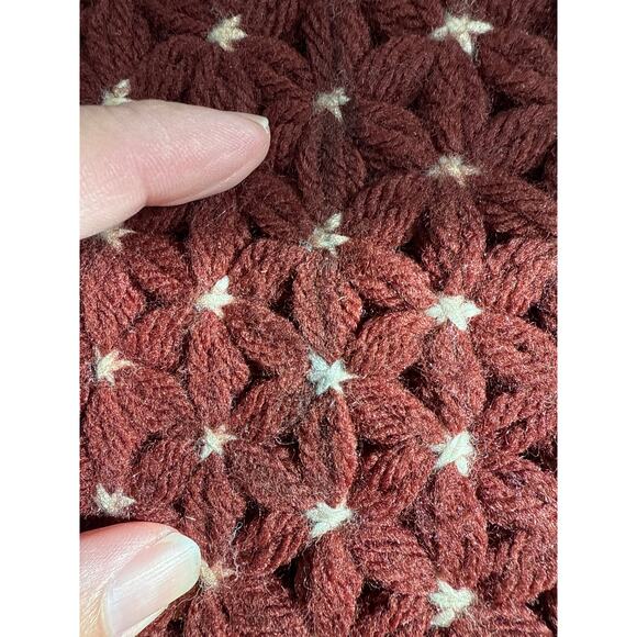 Handmade Vintage Hexagon Shape Crocheted Hot Pad Trivet Coaster Doilies Set of 4 - Picture 5 of 7